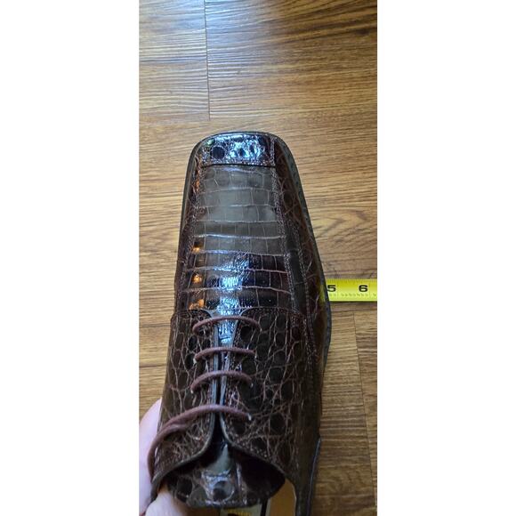 David Eden Vintage Crocodile leather Hand Carfted In Spain Men\'s Shoes Size 12 main image 11